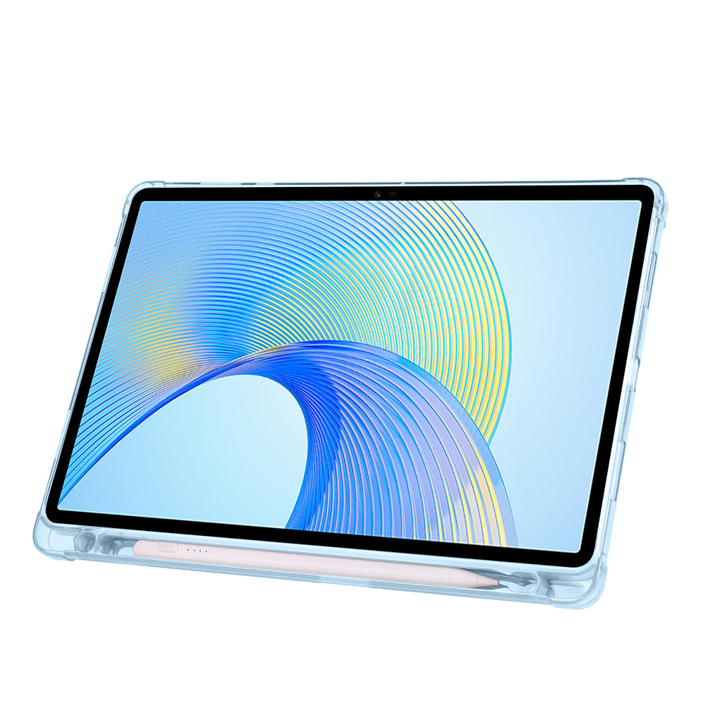 Honor Pad X8A Kılıf Zore Tri Folding Kalem Bölmeli Standlı Kılıf Lacivert