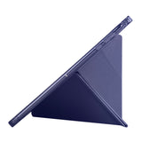 Honor Pad X8A Kılıf Zore Tri Folding Kalem Bölmeli Standlı Kılıf Rose Gold