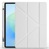 Honor Pad X8A Kılıf Zore Tri Folding Kalem Bölmeli Standlı Kılıf Rose Gold