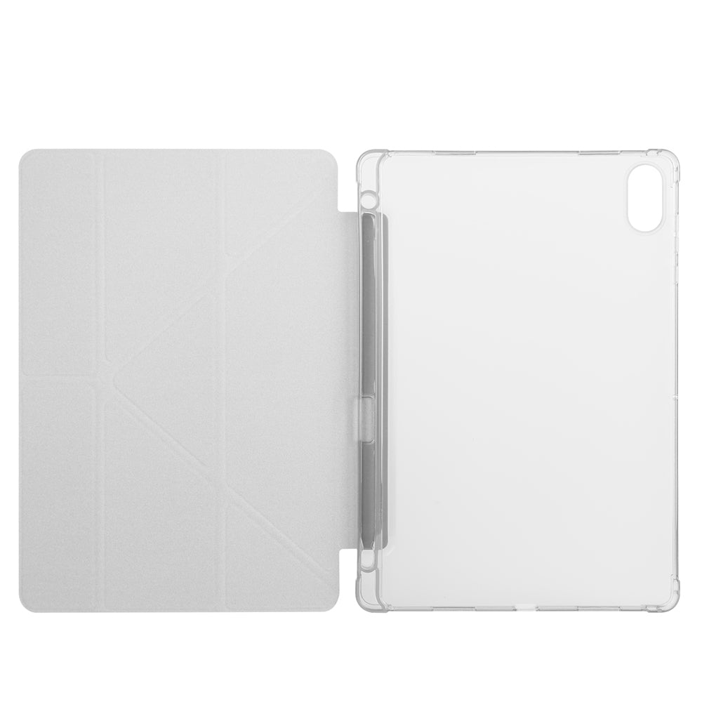 Honor Pad X8A Kılıf Zore Tri Folding Kalem Bölmeli Standlı Kılıf Lacivert