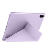 Honor Pad X8A Kılıf Zore Tri Folding Kalem Bölmeli Standlı Kılıf Rose Gold