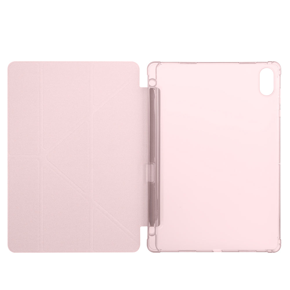 Honor Pad X8A Kılıf Zore Tri Folding Kalem Bölmeli Standlı Kılıf Lacivert
