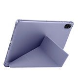 Honor Pad X8A Kılıf Zore Tri Folding Kalem Bölmeli Standlı Kılıf Rose Gold