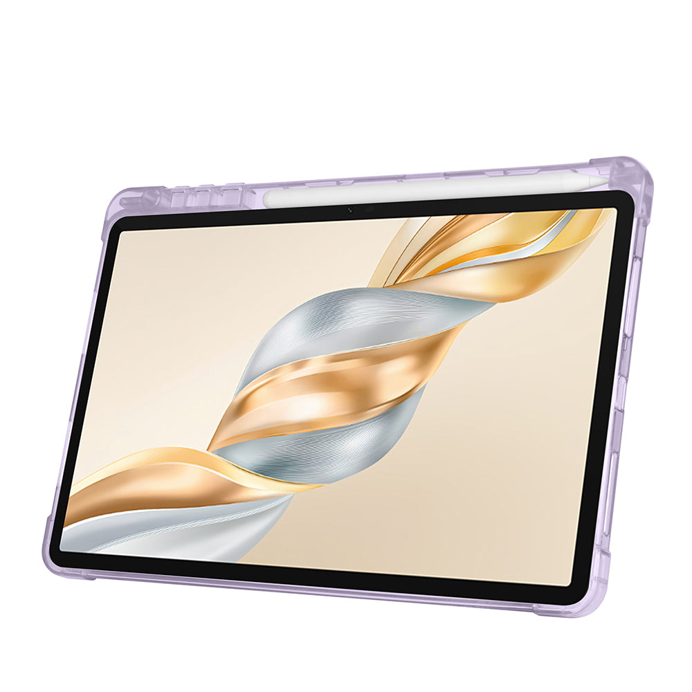 Honor Pad X9 Pro Kılıf Zore Tri Folding Kalem Bölmeli Standlı Kılıf Mor