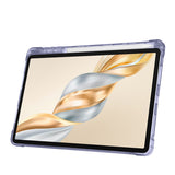 Honor Pad X9 Pro Kılıf Zore Tri Folding Kalem Bölmeli Standlı Kılıf Mor