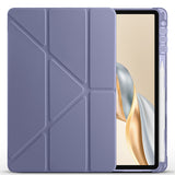 Honor Pad X9 Pro Kılıf Tri Folding Kalem Bölmeli Standlı Kılıf Mor