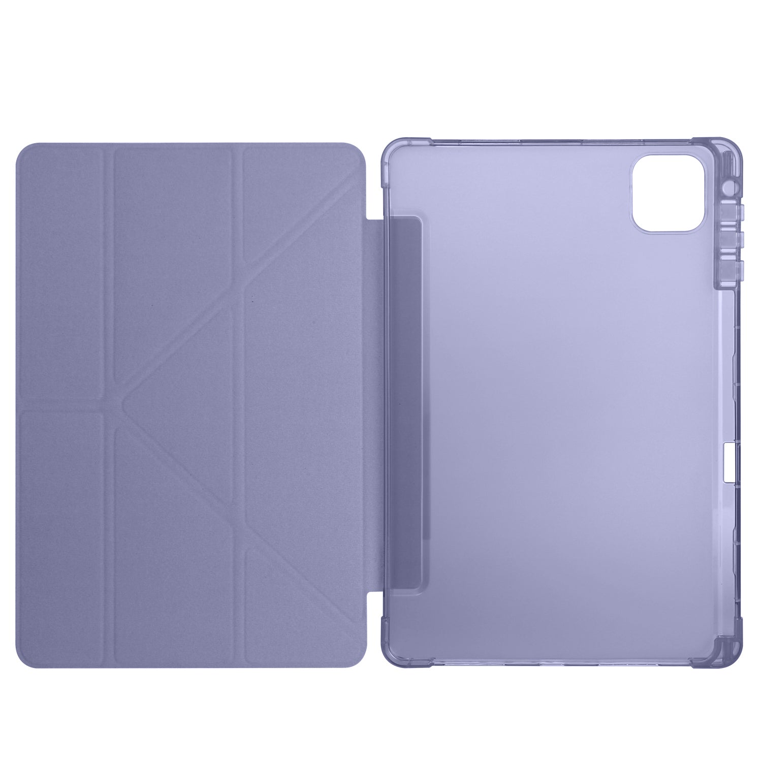 Honor Pad X9 Pro Kılıf Zore Tri Folding Kalem Bölmeli Standlı Kılıf Mor