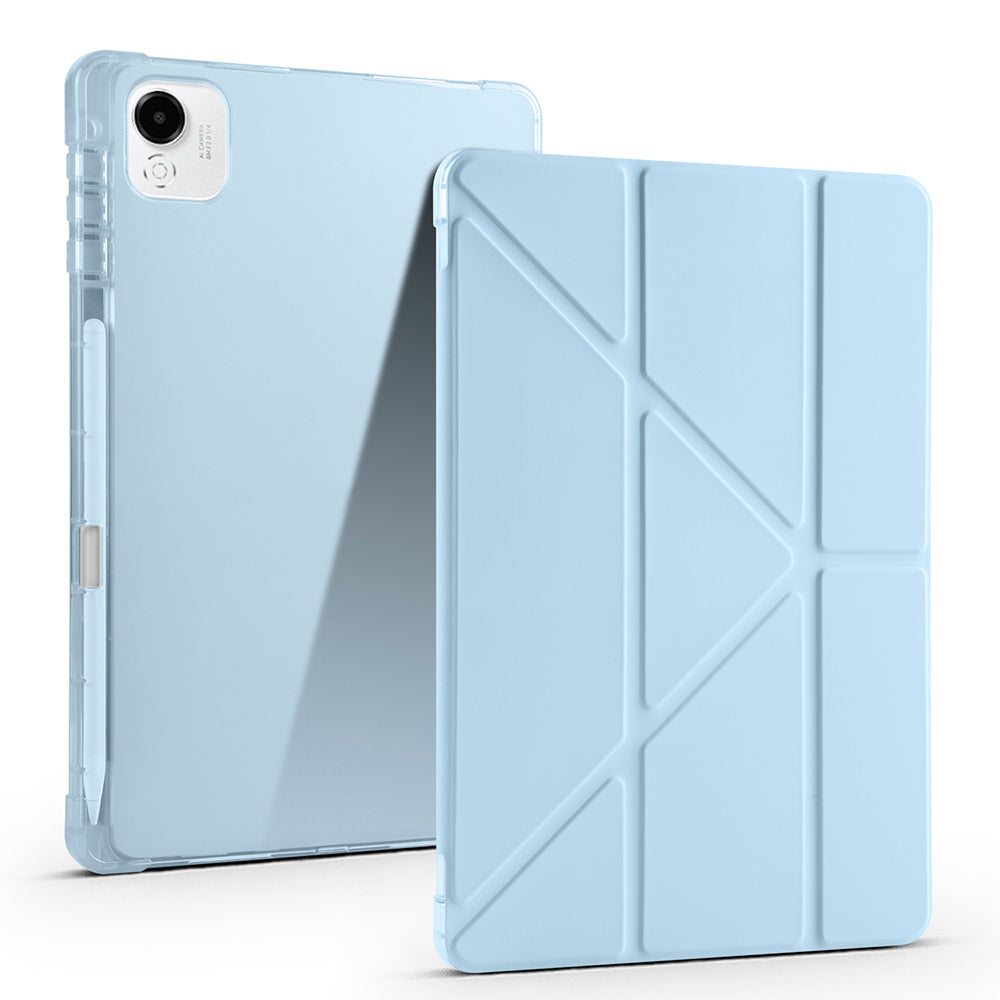 Honor Pad X9A Kılıf Tri Folding Kalem Bölmeli Standlı Kılıf Mor
