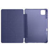 Honor Pad X9A Kılıf Zore Tri Folding Kalem Bölmeli Standlı Kılıf Mor