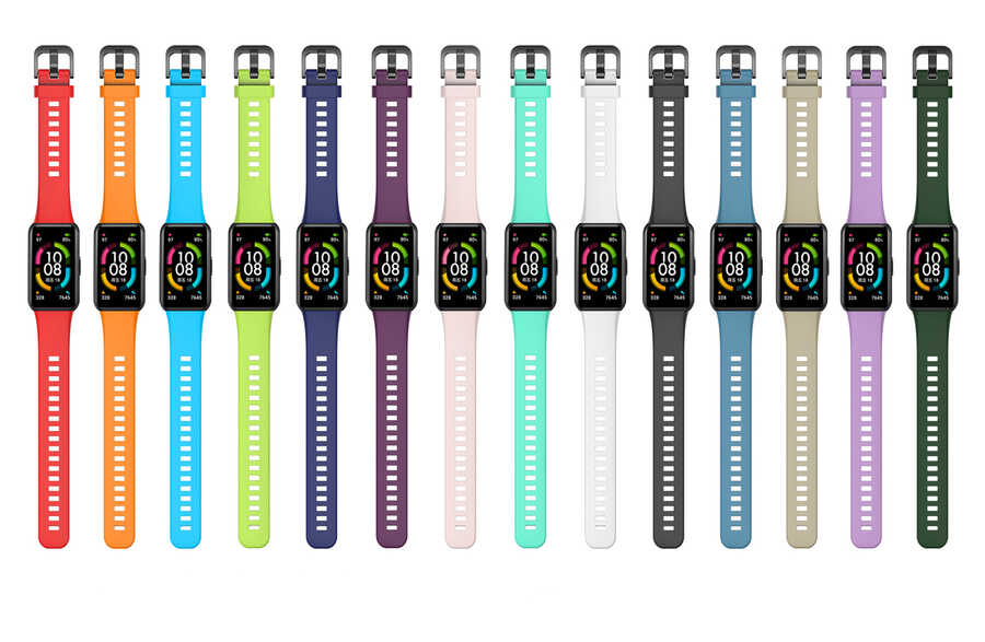 Huawei Band 6 Zore KRD-47 Silikon Kordon Petrol Mavi