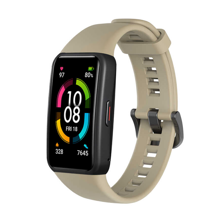 Huawei Band 6 Zore KRD-47 Silikon Kordon Gold