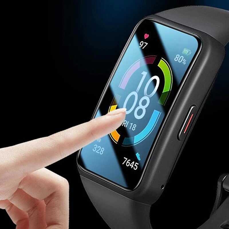 Huawei Band 6 Zore PMMA Pet Saat Ekran Koruyucu Siyah