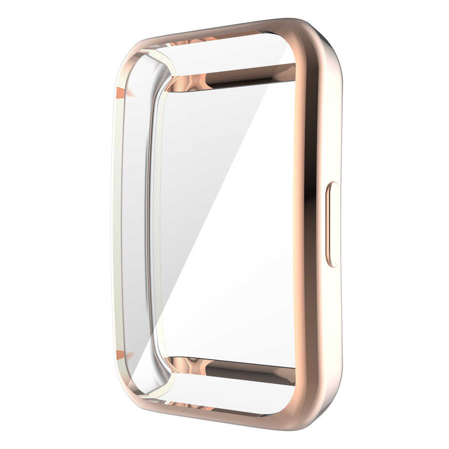 Huawei Band 6 Zore Watch Gard 09 Koruyucu Silikon Gold