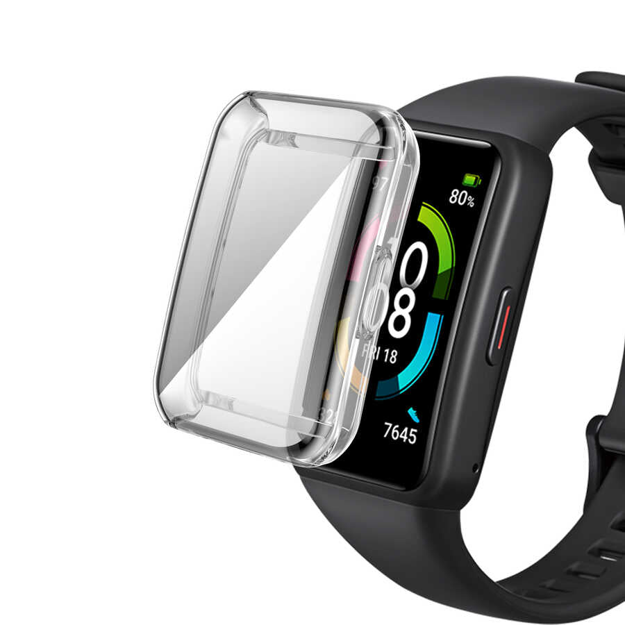 Huawei Band 6 Zore Watch Gard 09 Koruyucu Silikon Renksiz