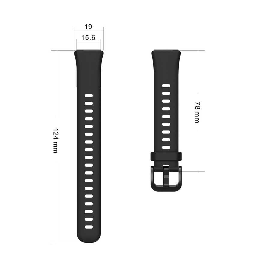 Huawei Band 7 KRD-71 Silikon Kordon Kırmızı