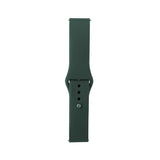Huawei GT2 42mm Band Serisi 20mm Klasik Kordon Silikon Strap Kayış Pine Yeşil