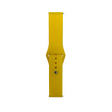 Huawei GT2 42mm Band Serisi 20mm Klasik Kordon Silikon Strap Kayış Sarı