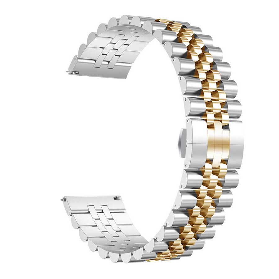 Huawei GT2 42mm KRD-36 20mm Metal Kordon Gümüş-Rosegold