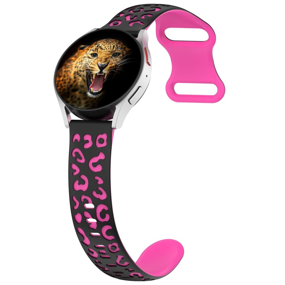 Huawei GT2 42mm KRD-140 20mm Silikon Strap Kordon Siyah-Pembe
