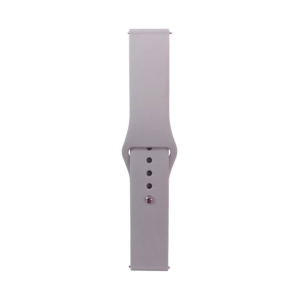 Huawei GT2 46mm Band Serisi 22mm Klasik Kordon Silikon Strap Kayış Cloud Gray