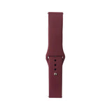 Huawei GT2 46mm Band Serisi 22mm Klasik Kordon Silikon Strap Kayış Red Wine