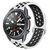 Huawei GT2 46mm KRD-02 22mm Silikon Kordon Beyaz-Siyah