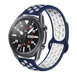 Huawei GT2 46mm KRD-02 22mm Silikon Kordon Beyaz-Siyah