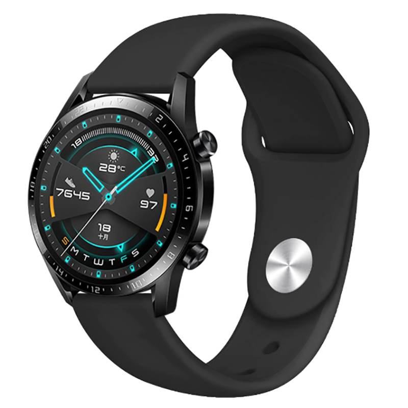 Huawei GT2 46mm KRD-11 22mm Silikon Kordon Su Yeşil