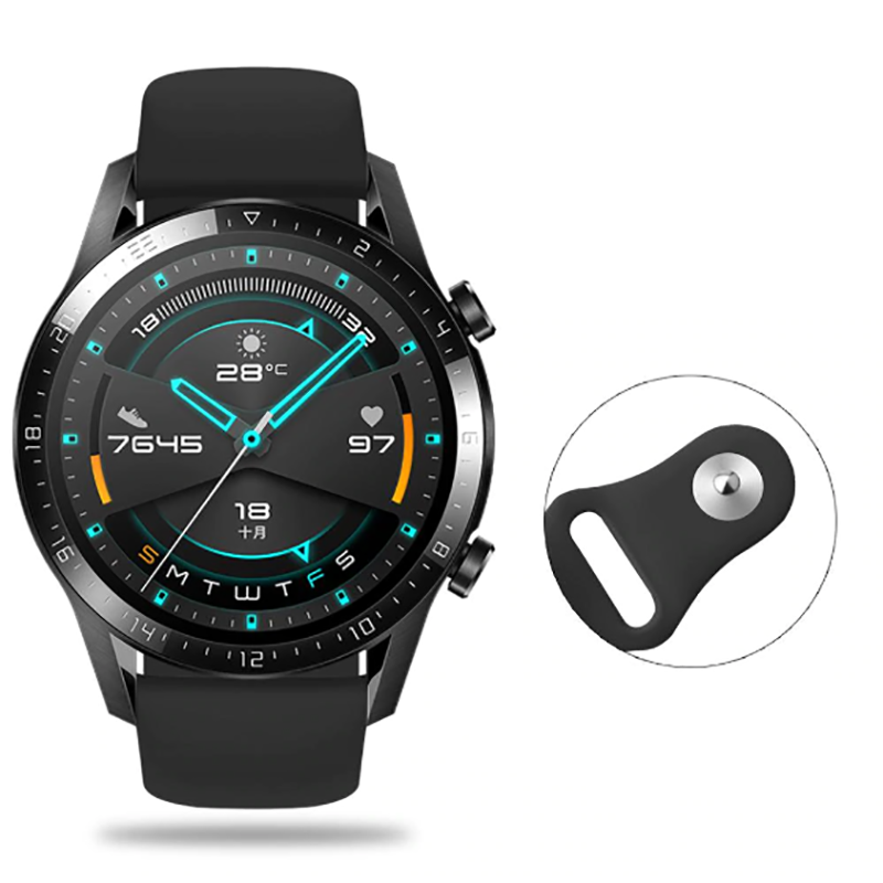 Huawei GT2 46mm KRD-11 22mm Silikon Kordon Kırmızı