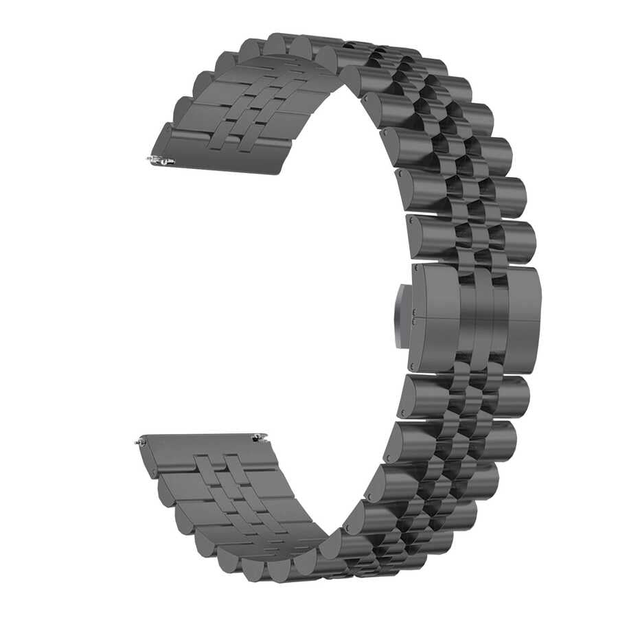 Huawei GT2 46mm KRD-36 22mm Metal Kordon Siyah