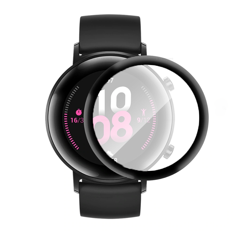 Huawei GT2 46mm Zore Eko PMMA Pet Saat Ekran Koruyucu Siyah