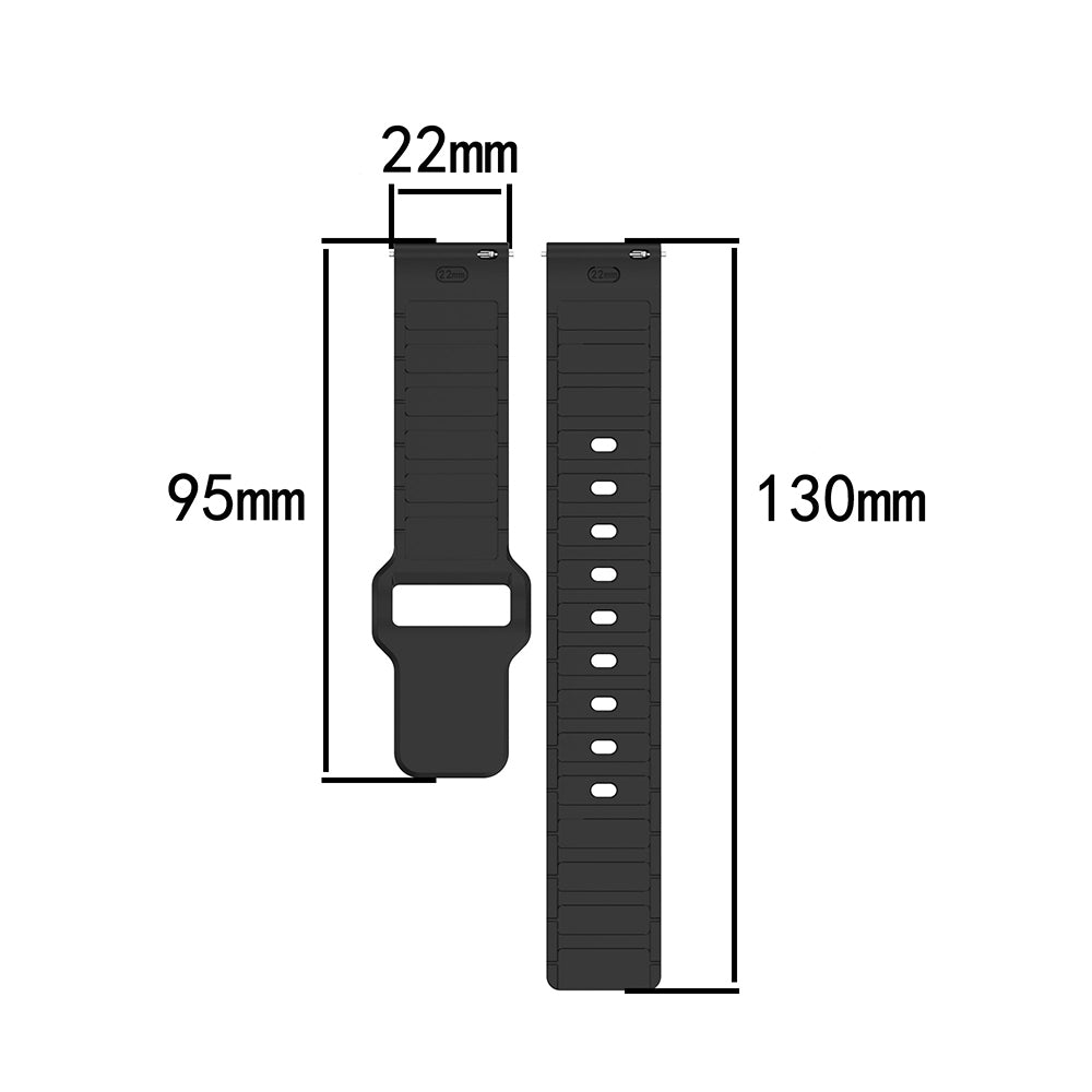 Huawei GT2 46mm Zore KRD-132 22mm Silikon Kordon Strap Kayış Mavi
