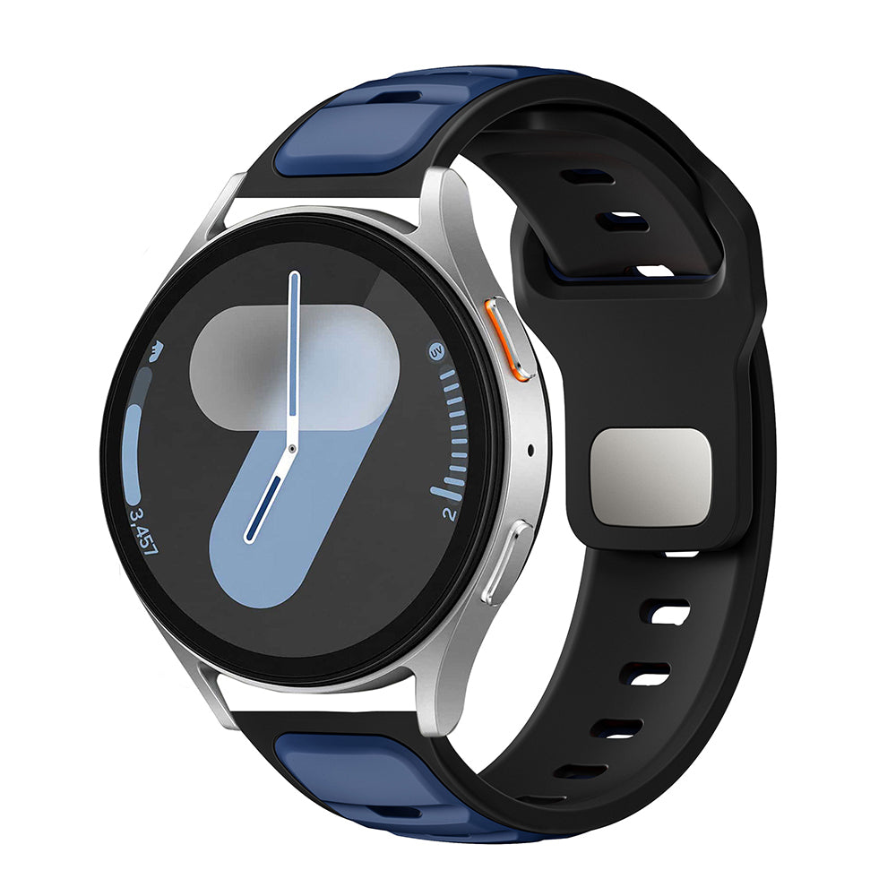 Huawei GT2 46mm Zore KRD-135 22mm Silikon Kordon Strap Kayış Gri-Siyah
