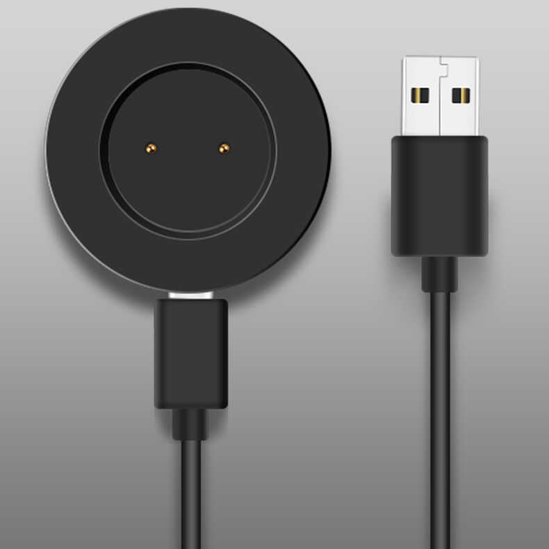 Huawei GT2 46mm Zore Usb Şarj Kablosu Siyah