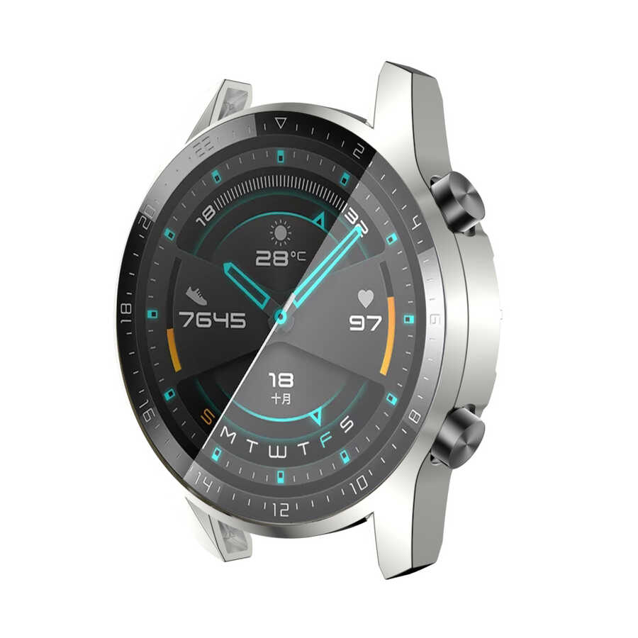 Huawei GT2 46mm Zore Watch Gard 02 Ekran Koruyucu Gri