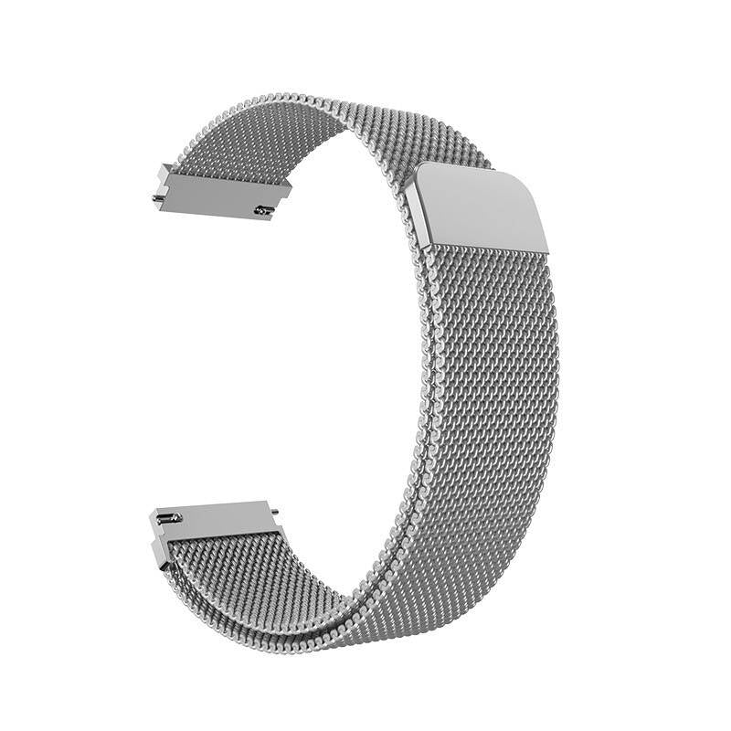 Huawei GT4 41mm Zore KRD-01 18mm Metal Hasır Kordon Siyah
