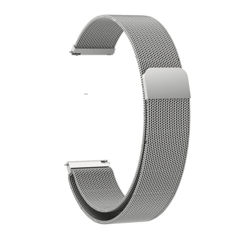 Huawei GT4 41mm Zore KRD-01 18mm Metal Hasır Kordon Siyah