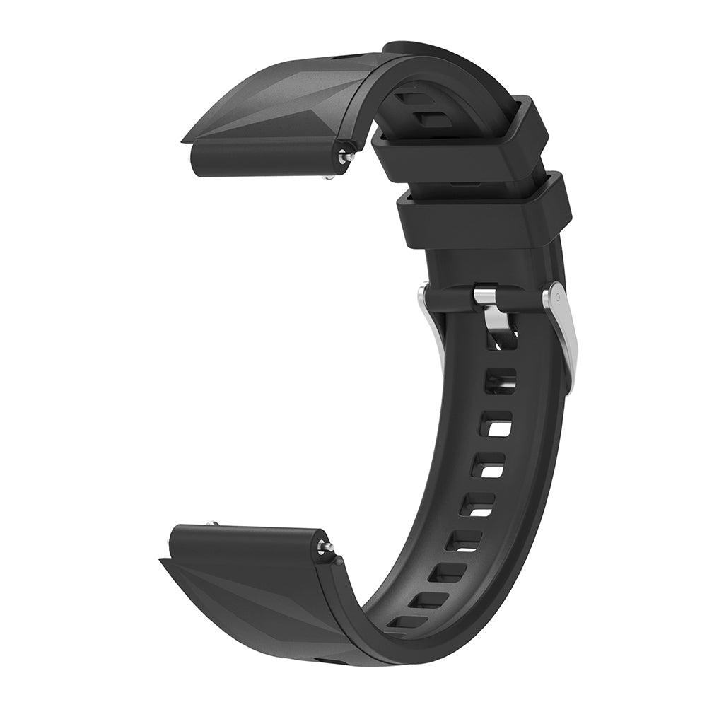 Huawei GT4 41mm Zore KRD-129 18mm Silikon Kordon Strap Kayış Starlight