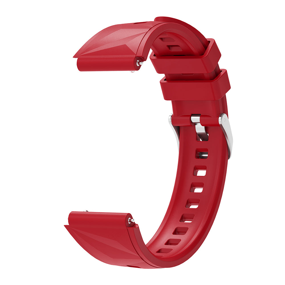 Huawei GT4 41mm Zore KRD-129 18mm Silikon Kordon Strap Kayış Starlight