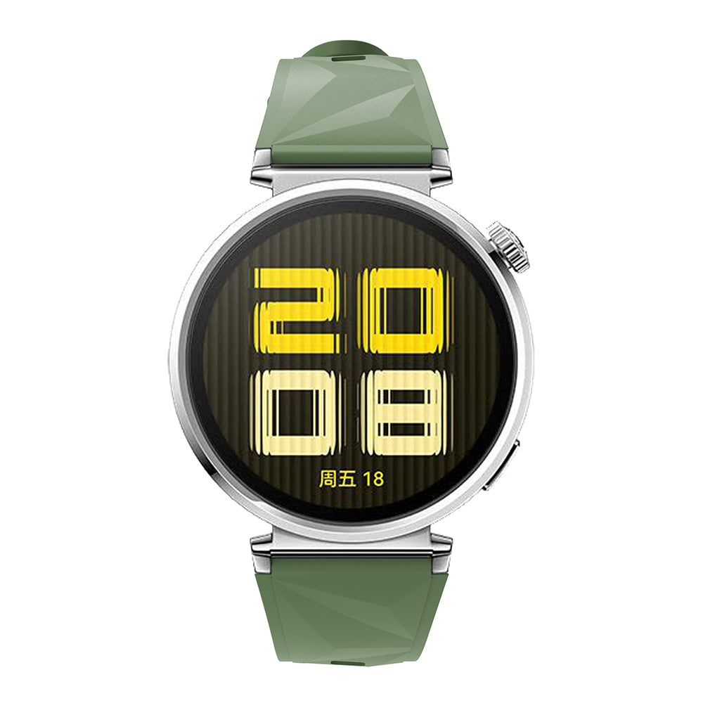 Huawei GT4 41mm Zore KRD-129 18mm Silikon Kordon Strap Kayış Yeşil