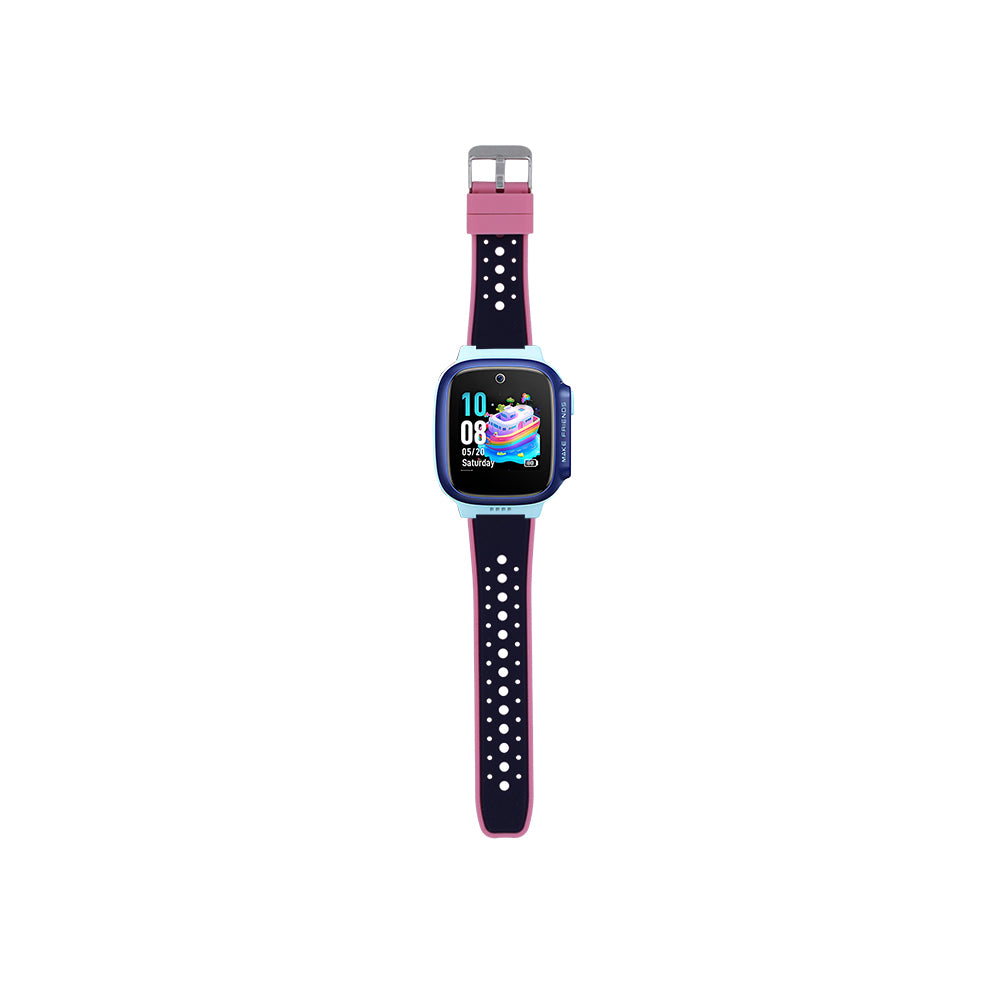 Huawei GT4 41mm Zore KRD-138 18mm Çocuklara Özel Silikon Strap Kayış Pembe