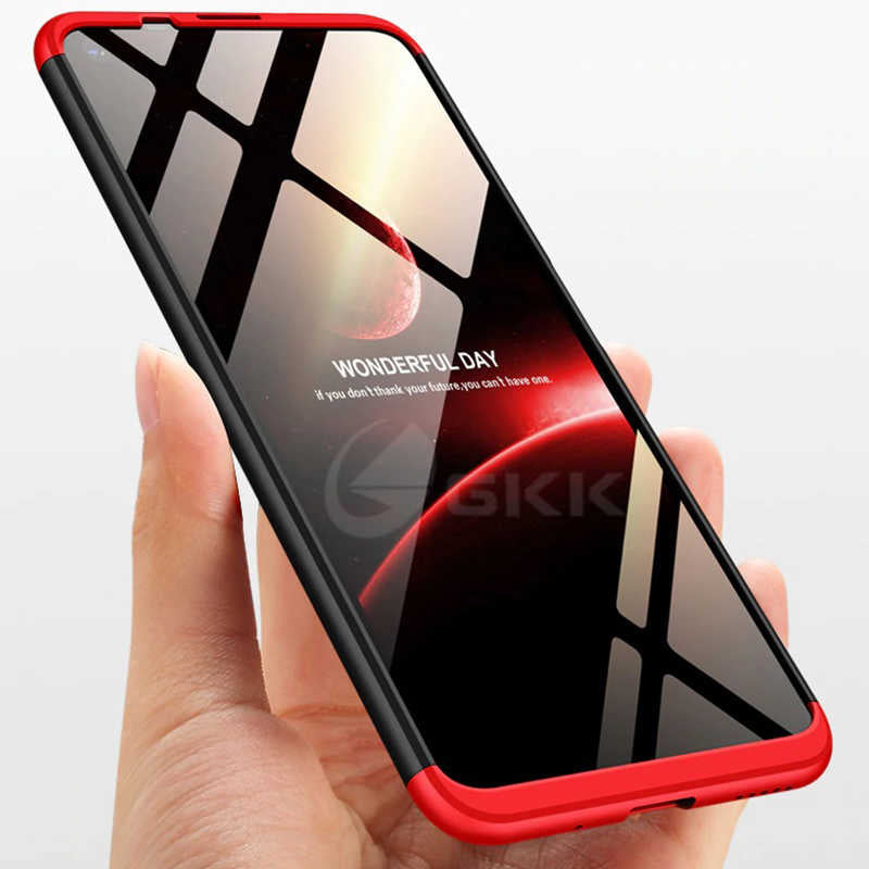 Huawei Honor 20 Kılıf Zore Ays Kapak Siyah-Kırmızı