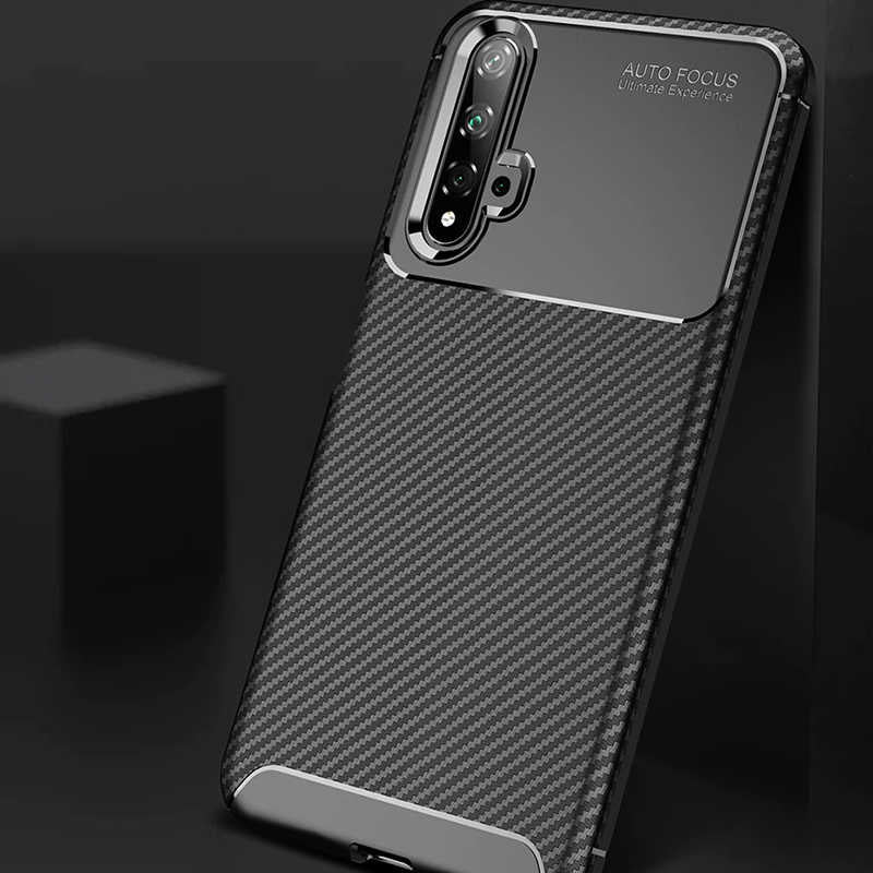 Huawei Honor 20 Kılıf Zore Negro Silikon Kapak Siyah