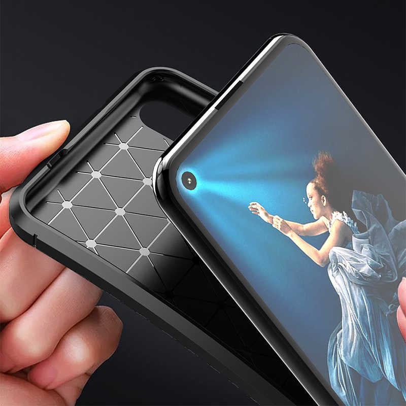 Huawei Honor 20 Kılıf Zore Negro Silikon Kapak Kahverengi