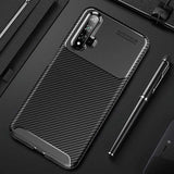 Huawei Honor 20 Kılıf Zore Negro Silikon Kapak Siyah