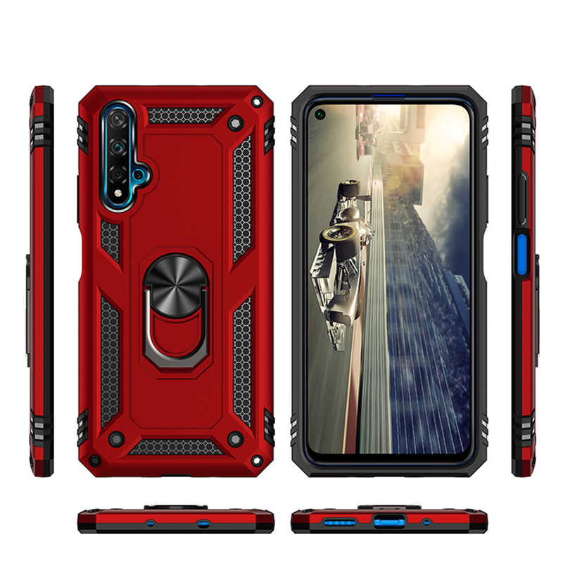 Huawei Honor 20 Kılıf Zore Vega Kapak Kırmızı