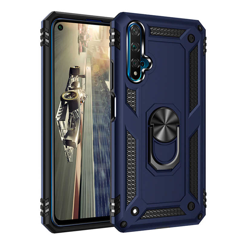 Huawei Honor 20 Kılıf Zore Vega Kapak Mavi