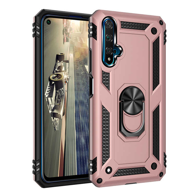 Huawei Honor 20 Kılıf Zore Vega Kapak Rose Gold