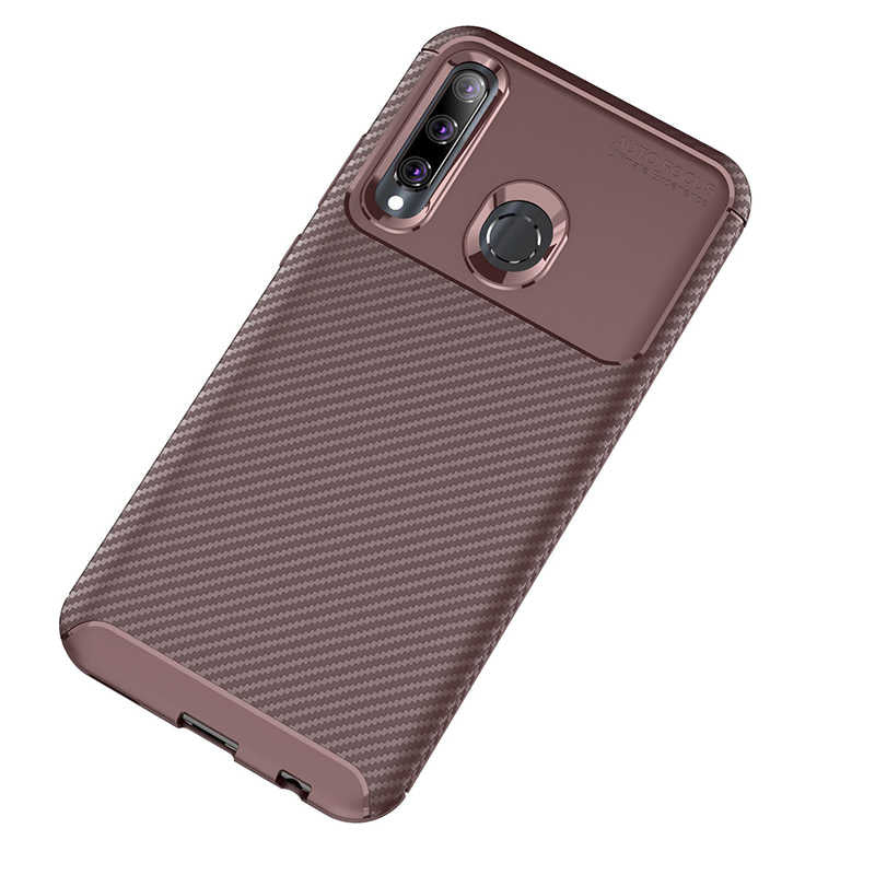 Huawei Honor 20 Lite Kılıf Zore Negro Silikon Kapak Kahverengi