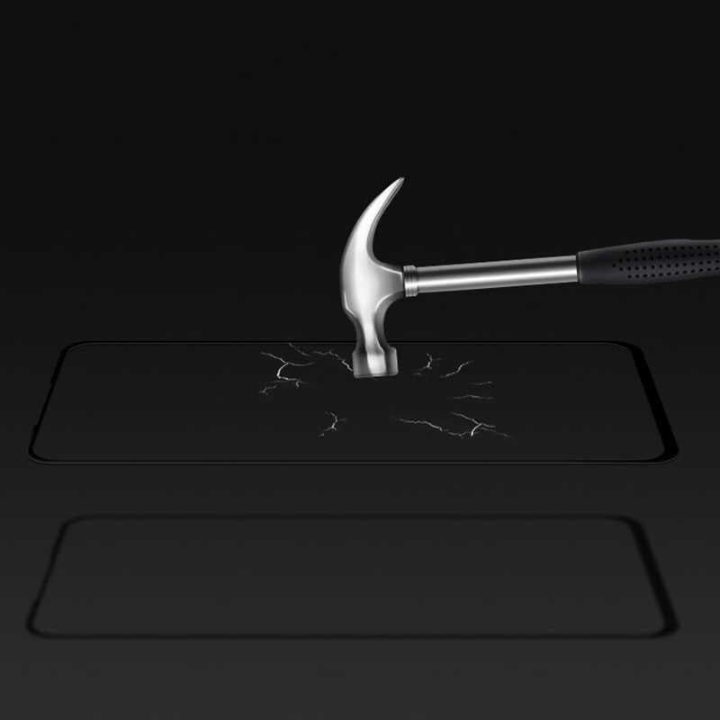 Huawei Honor 20 Zore Kenarları Kırılmaya Dayanıklı Cam Ekran Koruyucu Siyah